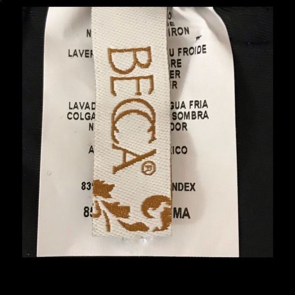 🆕 BECCA  Color Code Skylar one piece Black Swimsuit NEW - Picture 5 of 7